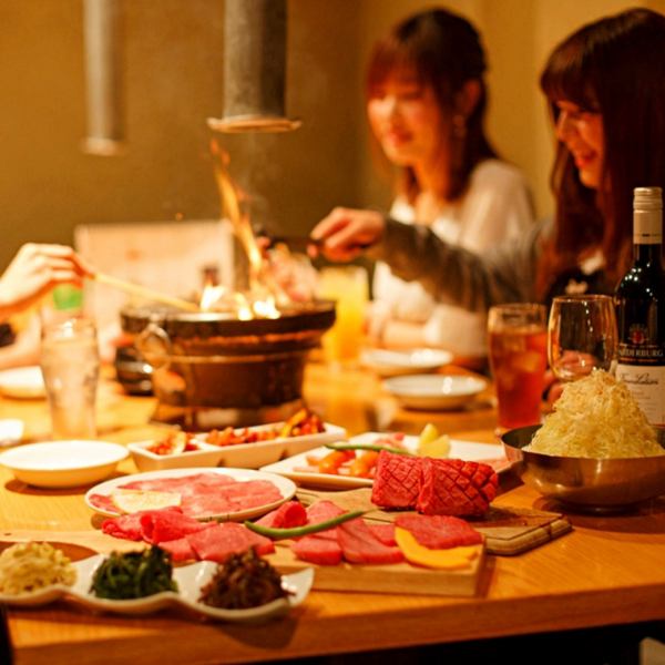 ◇Stylish space◇ Fully equipped with sofa seats! Enjoy yakiniku with all your close friends! Perfect for girls' nights out and dates! Families with children are welcome!