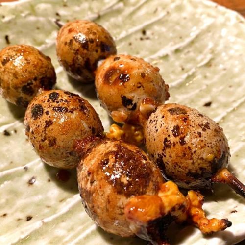 Quail egg skewers