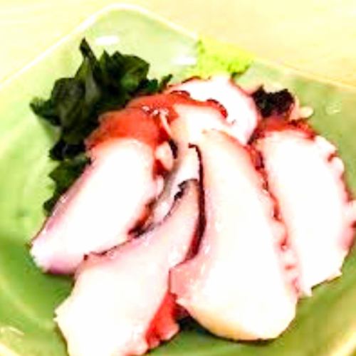 Octopus sashimi