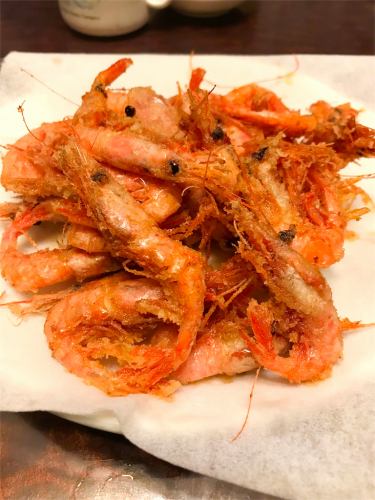 Deep-fried sweet shrimp