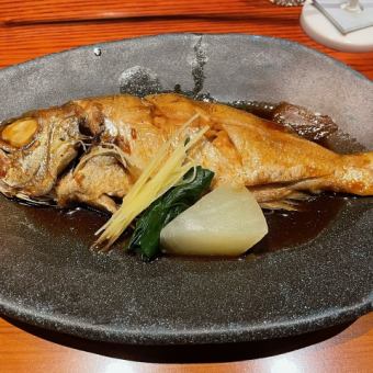 <黑喉魚和鮭魚子煲飯晚餐> + 45種國產高級無限暢飲8,000日元 → 6,500日元