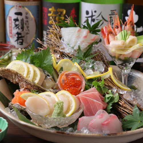 鮮度抜群 旬魚のお造り