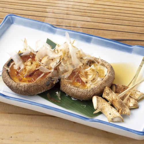 焼き椎茸/アスパラベーコンバター　各