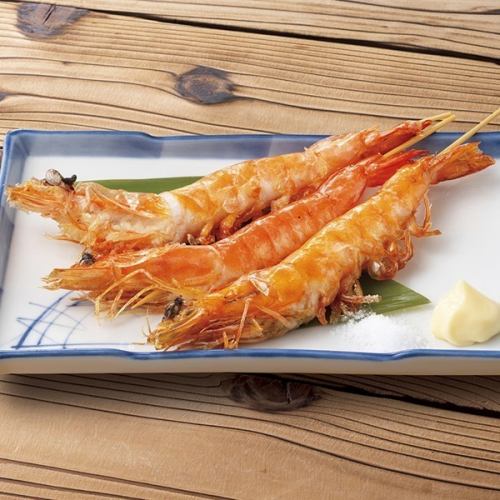 3 whole tender shrimp