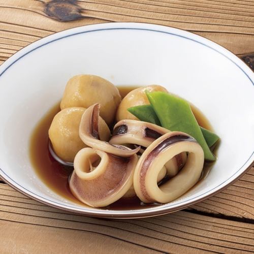 Simmered squid and taro