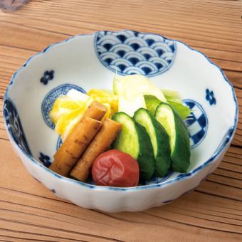 お新香盛り