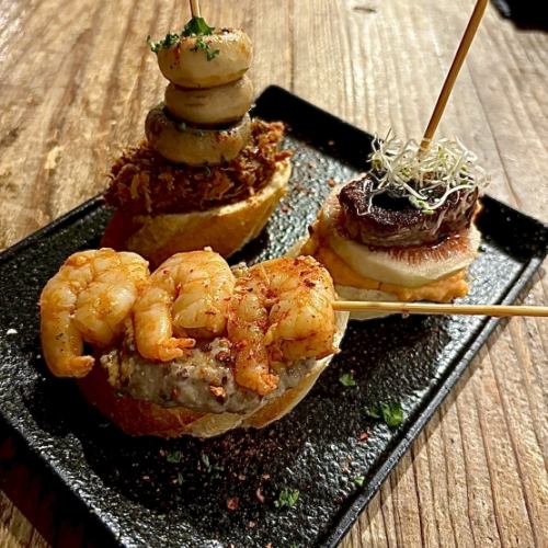 [Excellent compatibility with wine◎] Authentic Spanish bar pintxos and tapas from 660 yen