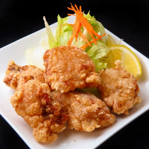 Homemade fried Awaodori chicken