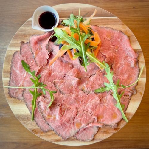 Roast beef carpaccio