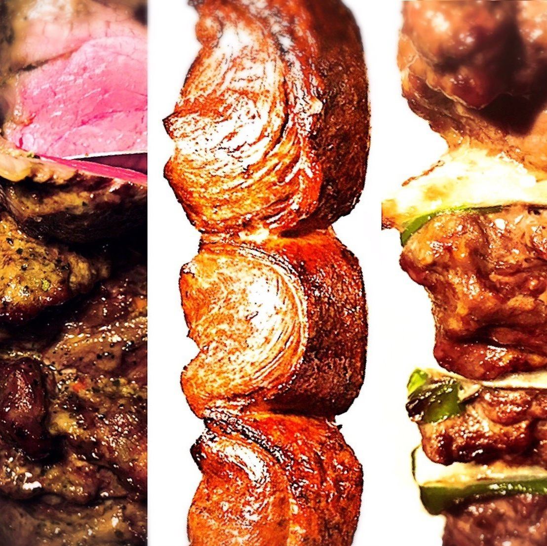 20種のシュラスコが食べ放題♪コースございます！