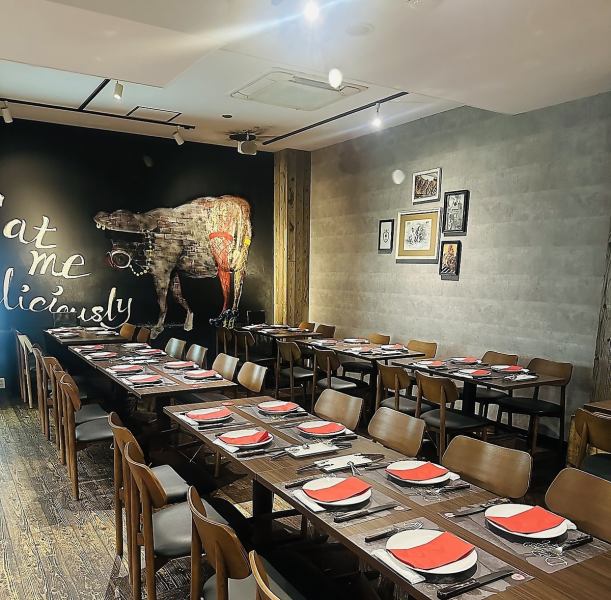 [Great for all kinds of parties! Gotanda's stylish hidden restaurant "ALEGRIA gotanda"♪] Maximum seating capacity of 53 people, standing room only for 60-70 people! This is the perfect space for year-end parties, drinking parties, and group banquets in Gotanda.You can also rent out the restaurant for various corporate parties and wedding receptions! Please come and enjoy our proud churrasco.