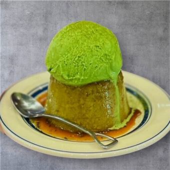 自家製抹茶プリン