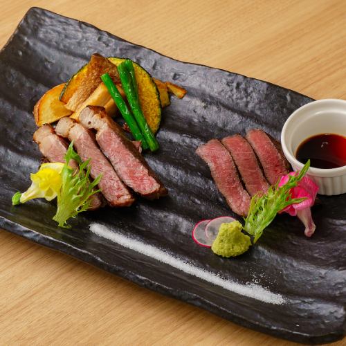 30天熟成國產牛肉瘦肉與炭烤裡肌肉的比較