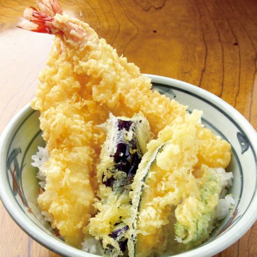 Large shrimp tempura bowl