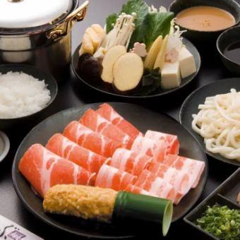 [90 minutes all-you-can-eat shabu-shabu] ◆Pork shabu-shabu course◆ 2,728 yen (tax included)