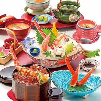 【2025.7.1～8.31 かにと鰻フェア】特上かに鰻まぶし御膳