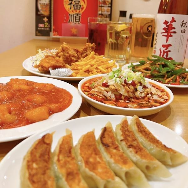 [◆2-hour all-you-can-drink included◆] When in doubt, check this out! Recommended dishes such as gyoza and shrimp chili at low prices.3,180 yen course including tax