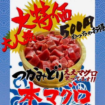 つかみどり本マグロ