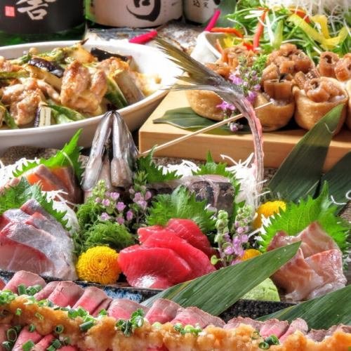 季節ごとに変わるご宴会コースは必見です！日本酒に合わせてお楽しみ下さいませ。