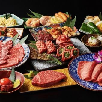 全16品【お料理のみ】特選ロース、特選ハラミが味わえる【匠・おおはし会席コース】税込8,800円