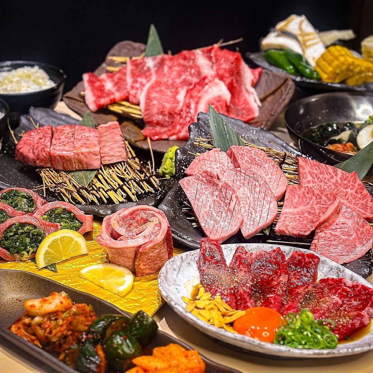 国産和牛の新鮮なお肉をコスパよく楽しめるおおはし特製コース！