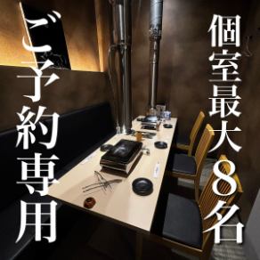 5名から8名までのご利用が可能です。事前にご予約ください。