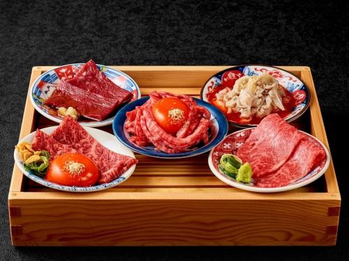 精選五種肉品刺身拼盤