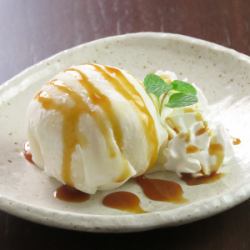 バニラアイスのキャラメル大福