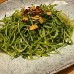 豆苗塩だれ炒め