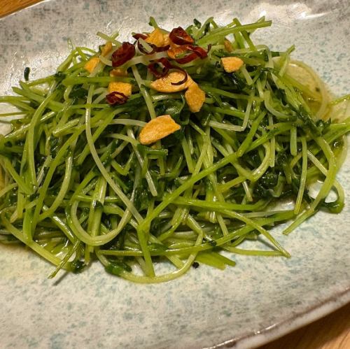 豆苗塩だれ炒め