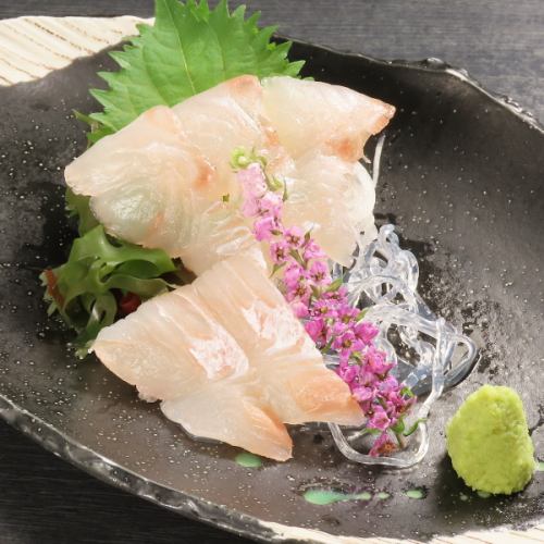 活杀比目鱼刺身