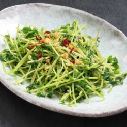 豆苗塩だれ炒め