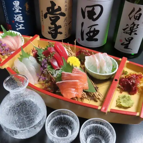 鮮魚五点盛り(各３貫)
