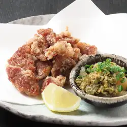 糖醋汁炸牛舌佐白蘿蔔絲