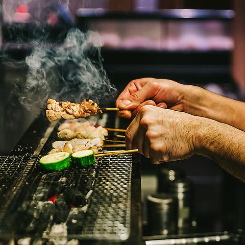 烤雞肉串使用的是棗雞！