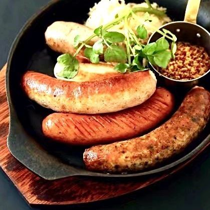 German sausage platter