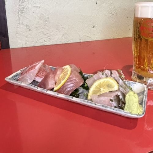 本日の刺身3点盛り