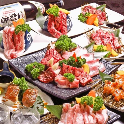 【也可以點菜！】肉類壽司和A5級肉類也有豐富的選擇。約會、招待客人、女生夜遊也請使用我們★