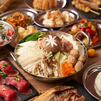 [Most popular ☆ 3 hours all-you-can-drink included] All-you-can-eat course with 130 dishes including meat sushi, yakitori, and hot pot [4500 yen → 3300 yen]