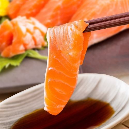 Enjoy fresh seafood sashimi