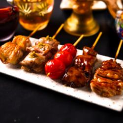 特選焼き鳥五串盛り