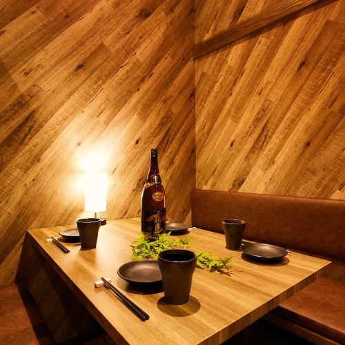A safe izakaya with all seats in private rooms!