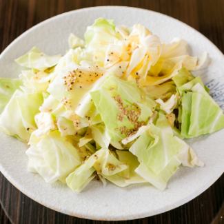 Salt cabbage/miso cucumber each