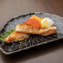 焼きハラスのいくら乗せ