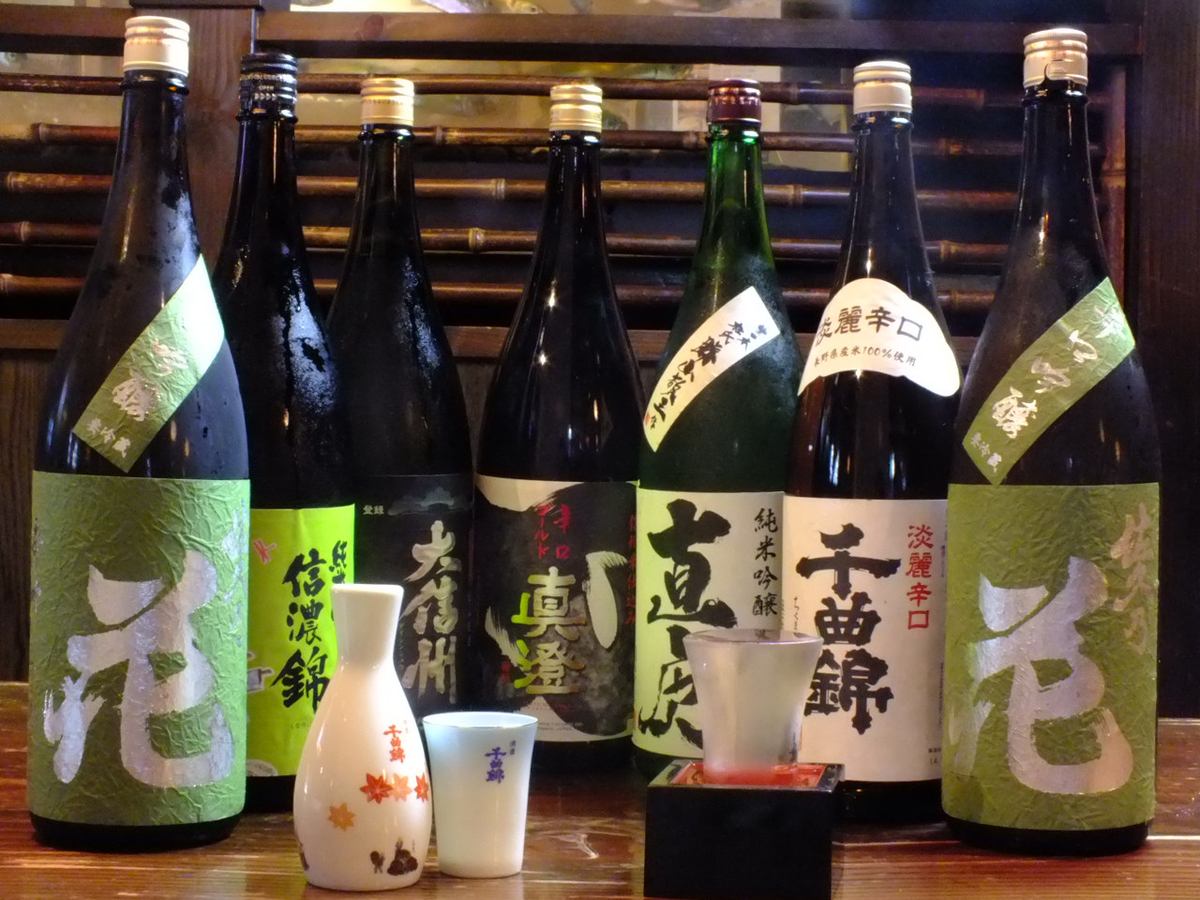 日本酒焼酎も豊富に用意！お魚との相性もバッチリ！