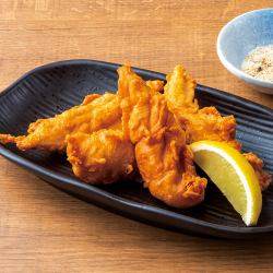 Chicken breast stick fries (cheese and shichimi spice) / Deep-fried squid cartilage (each)