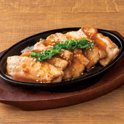 Pork belly with plum sauce