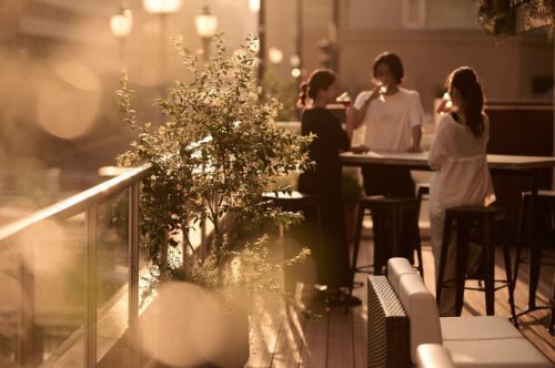 風が心地よいテラス席♪