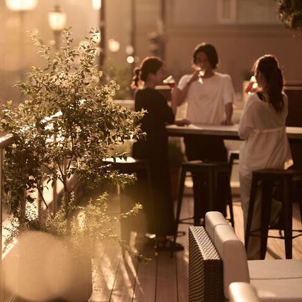 風が心地よいテラス席♪