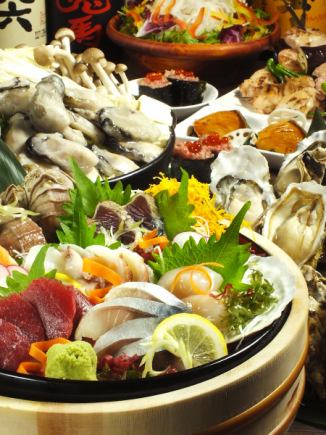 人気厚岸産牡蠣付、5000→4000円コース【サッポロクラシック付】